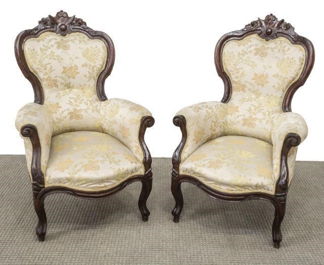 (2) VICTORIAN UPHOLSTERED PARLOR