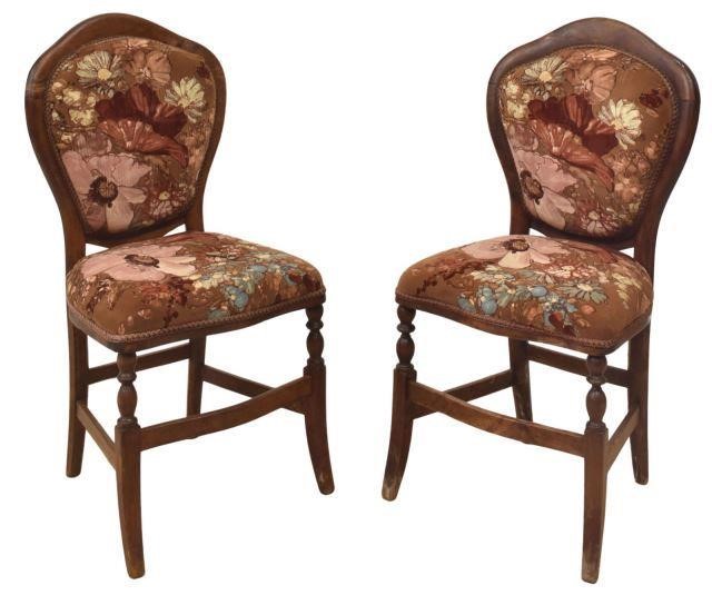 (2) VICTORIAN UPHOLSTERED PARLOR