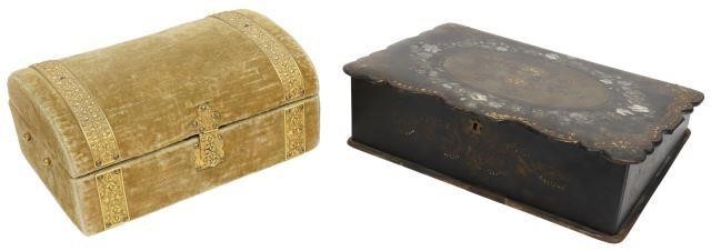 (2) VICTORIAN WRITING SLOPE &