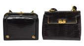 2 VINTAGE ALLIGATOR SKIN HANDB
