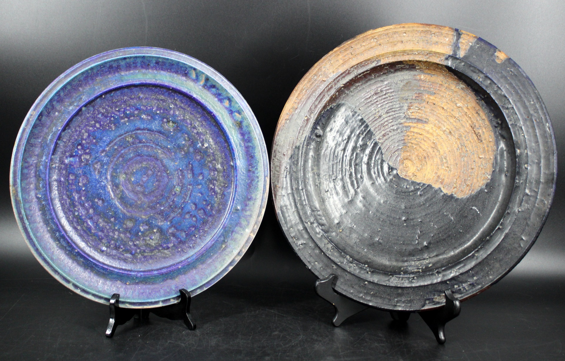 2 VINTAGE ARABIA FINLAND GLAZED
