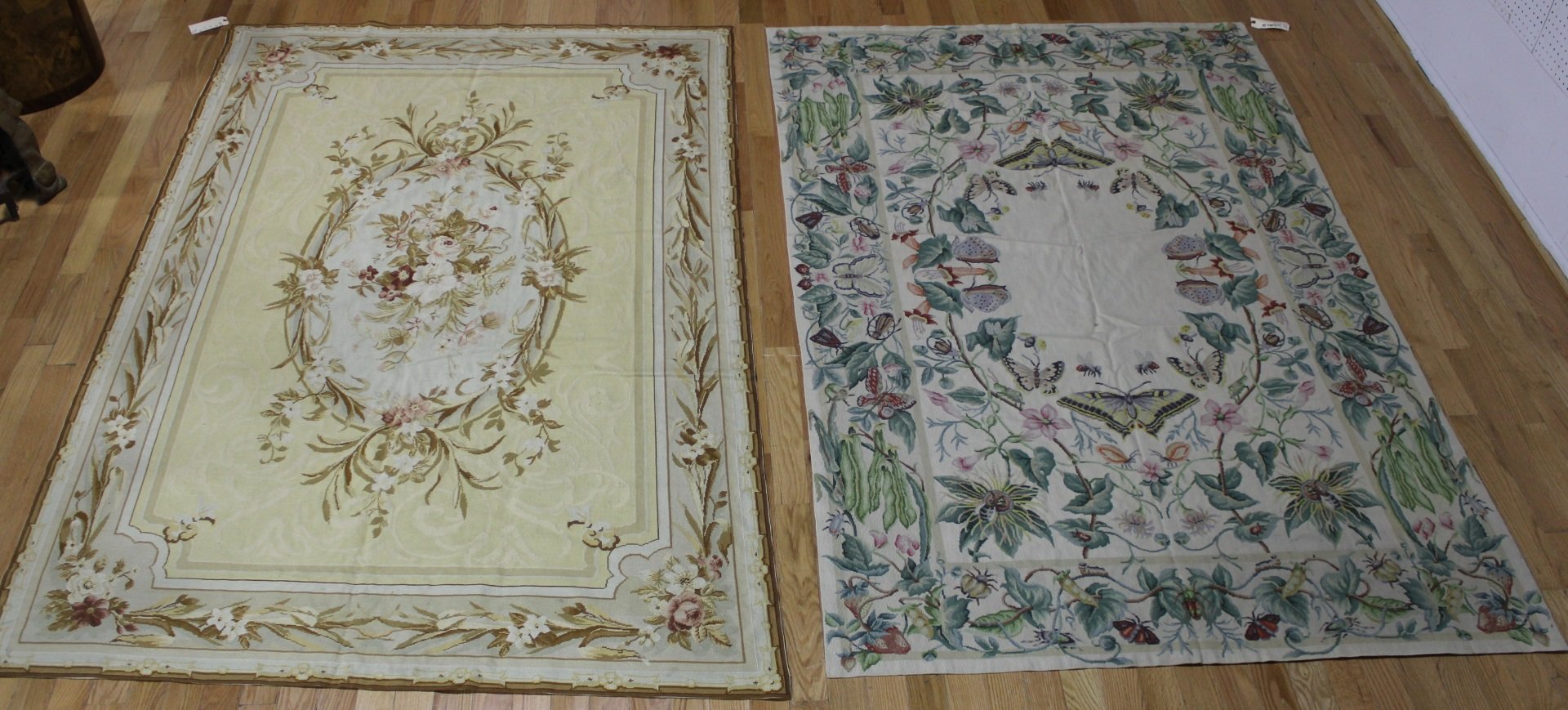 2 VINTAGE AUBUSSON STYLE