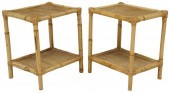(2) VINTAGE BAMBOO & RATTAN OP