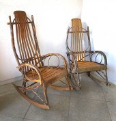 2 VINTAGE BENTWOOD ROCKING CHA