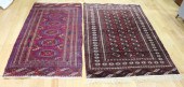 2 VINTAGE BOKHARA STYLE CARPET