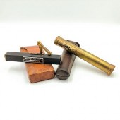 2 VINTAGE BRASS SURVEY TOOLS,