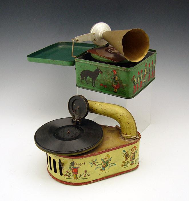 2 VINTAGE CHILDS GERMAN TIN