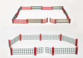 2 VINTAGE CHRISTMAS TREE FENCE