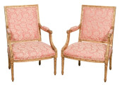 2 VINTAGE FRENCH CARVED GILT F