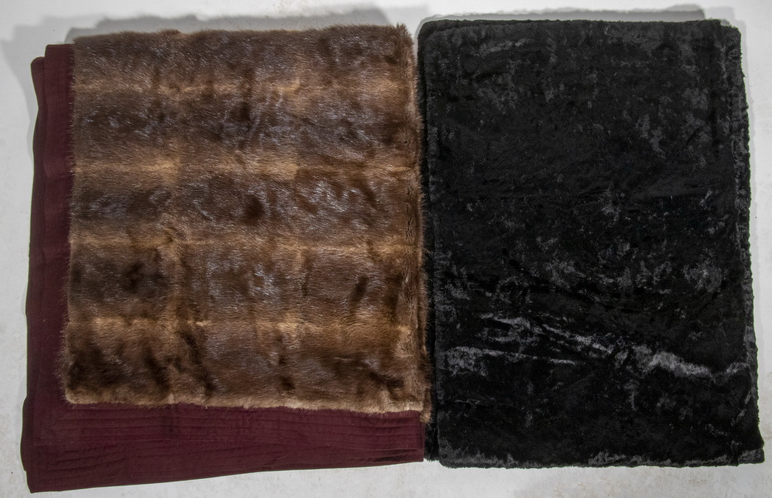 (2) VINTAGE FUR SLEIGH BLANKETS Lot