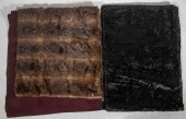 (2) VINTAGE FUR SLEIGH BLANKET
