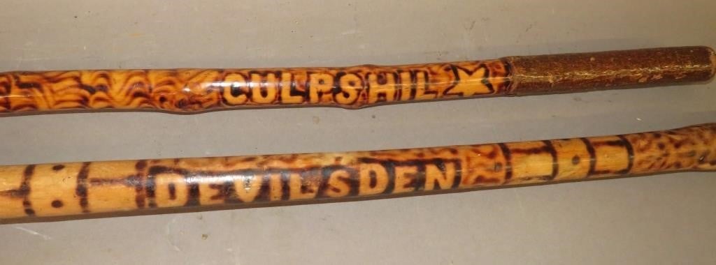 2 VINTAGE GETTYSBURG PYRO DECORATED