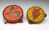 2 VINTAGE HALLOWEEN TIN LITHO