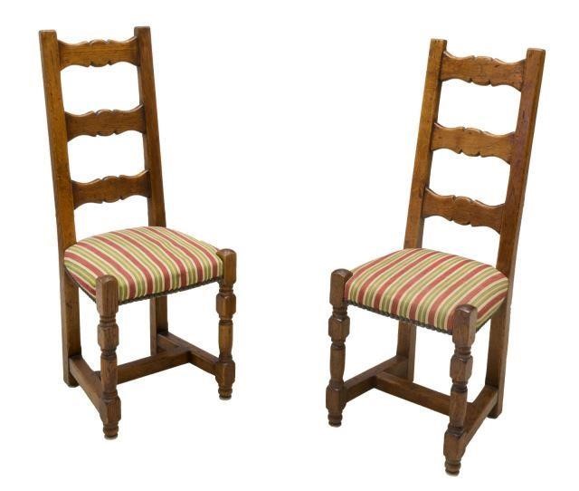 (2) VINTAGE ITALIAN RUSTIC LADDER