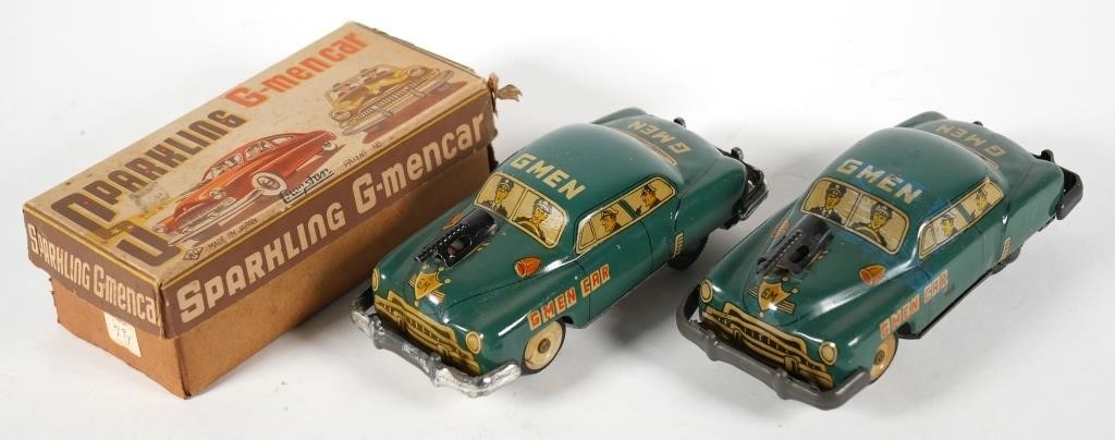 (2) VINTAGE JAPAN TIN LITHO GMEN