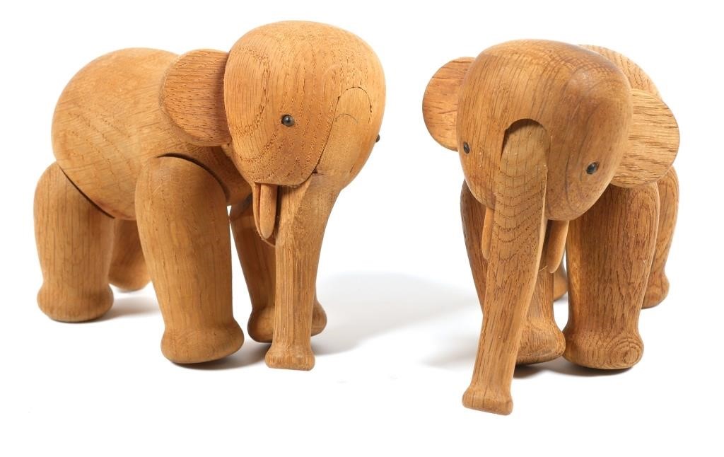 (2) VINTAGE KAY BOJESEN TOY WOOD