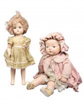 (2) Vintage Madame Alexander c