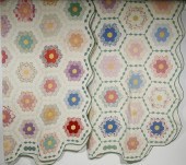 (2) VINTAGE PATCHWORK QUILTS N