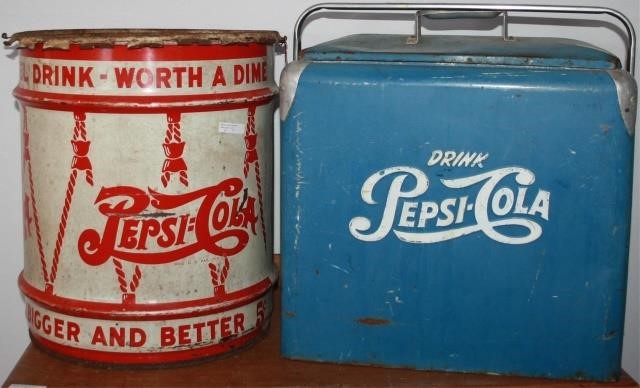 2 VINTAGE PEPSI-COLA ITEMS TO