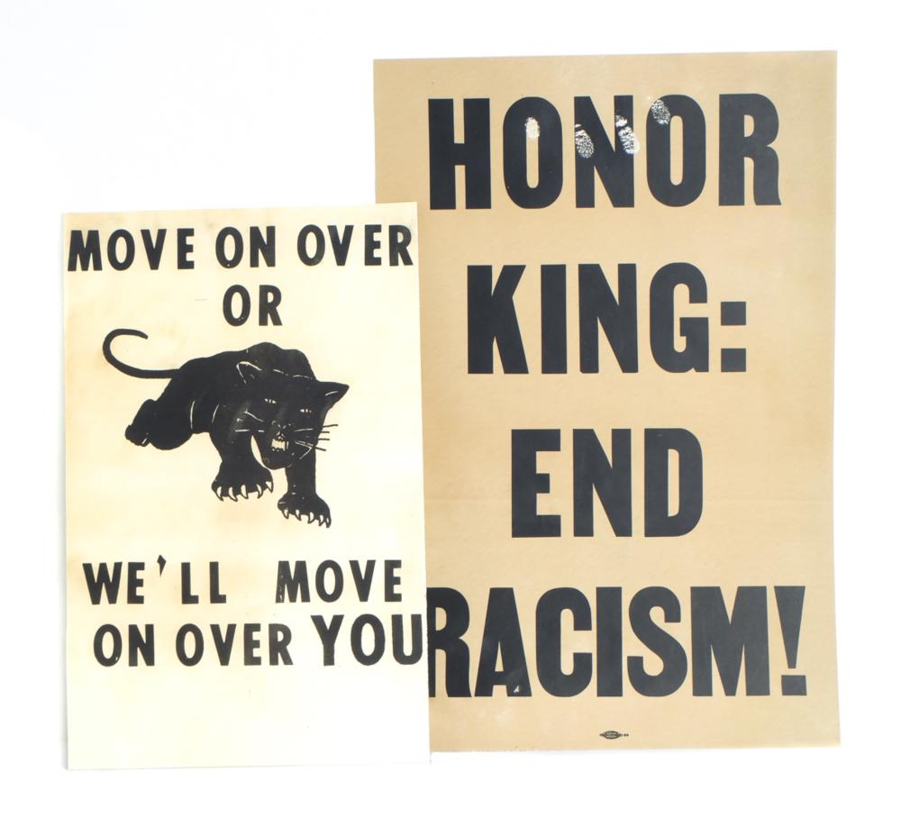 2 VINTAGE POSTERS: MARTIN L. KING &