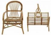 (2) VINTAGE RATTAN MAGAZINE RA