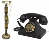 (2) VINTAGE ROTARY DIAL TELEPH