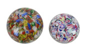 2 VINTAGE SCRAMBLE GLASS PAPER