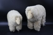 2 VINTAGE SHEEP AFTER FRANCOIS