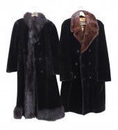 (2) Vintage teddy bear coats w