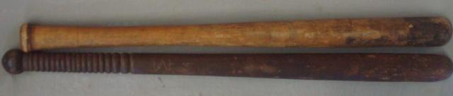 2 Vintage Wood Baseball Bats.