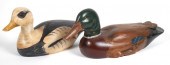 (2) VINTAGE WOOD DUCK DECOYSTw