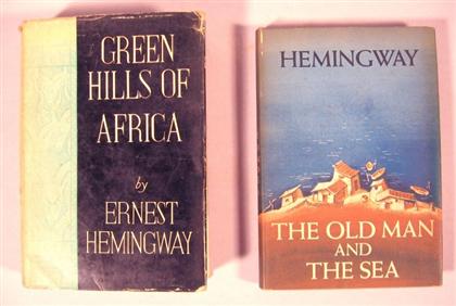 2 vols.  Hemingway, Ernest: Green