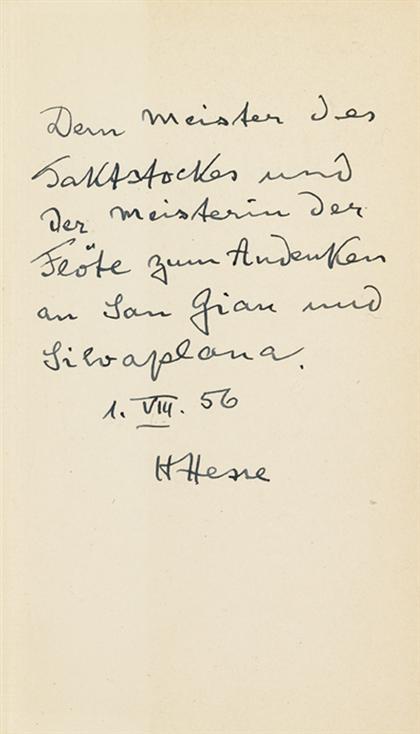 2 vols.  Hesse, Hermann. Das