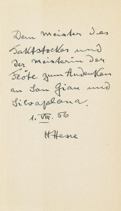 2 vols.  Hesse, Hermann. Das G