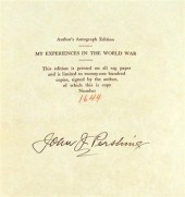 2 vols.  Pershing, John J. My