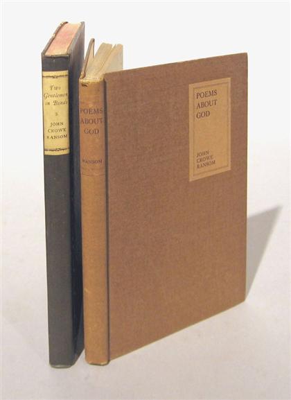 2 vols.  Ransom, John Crowe: