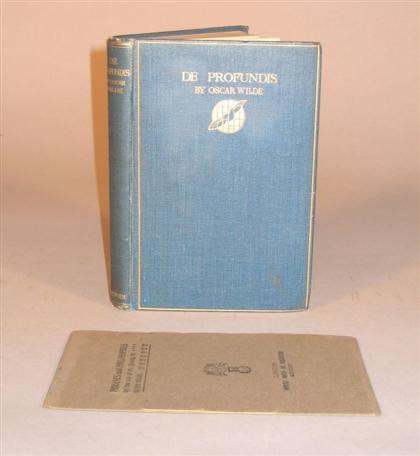 2 vols.  Wilde, Oscar: De