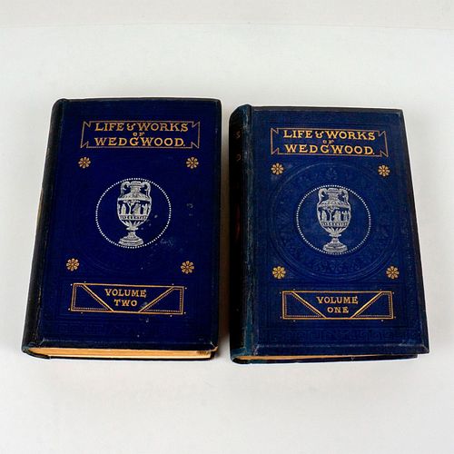 2 VOLUME LEATHER BOUND BOOK SET