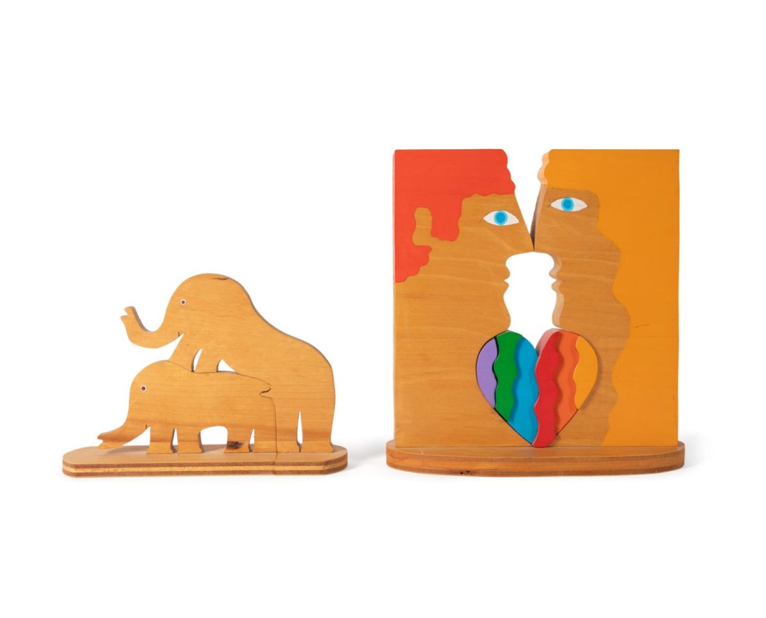 2 W. ACCORSI PUZZLE SCULPTURES,