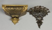 2 Wall brackets one cast iron