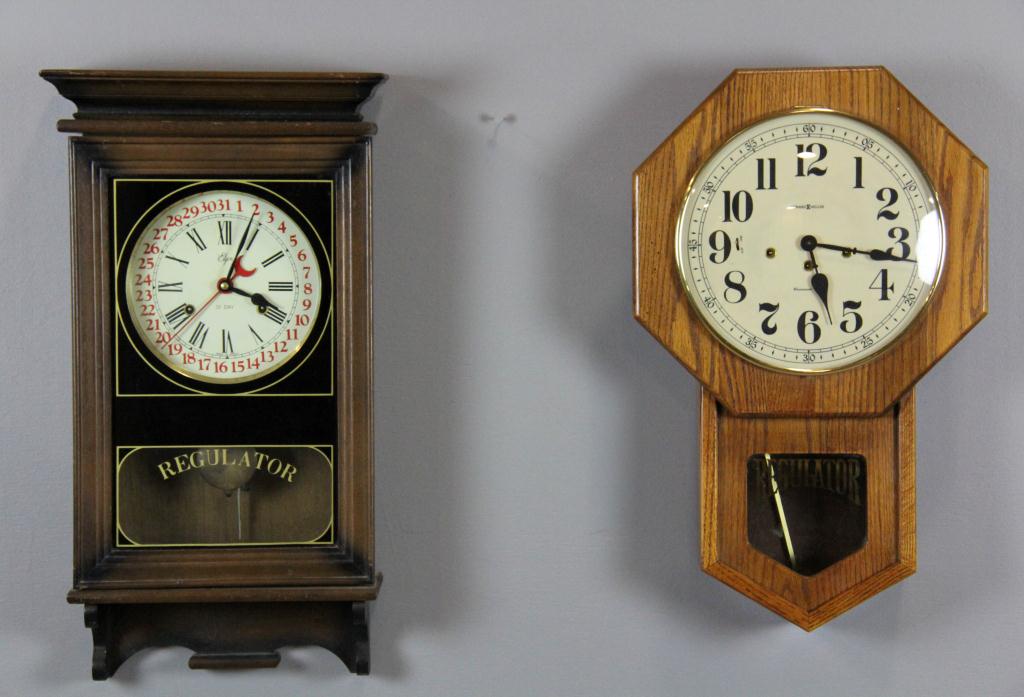 (2) Wall Clocks including