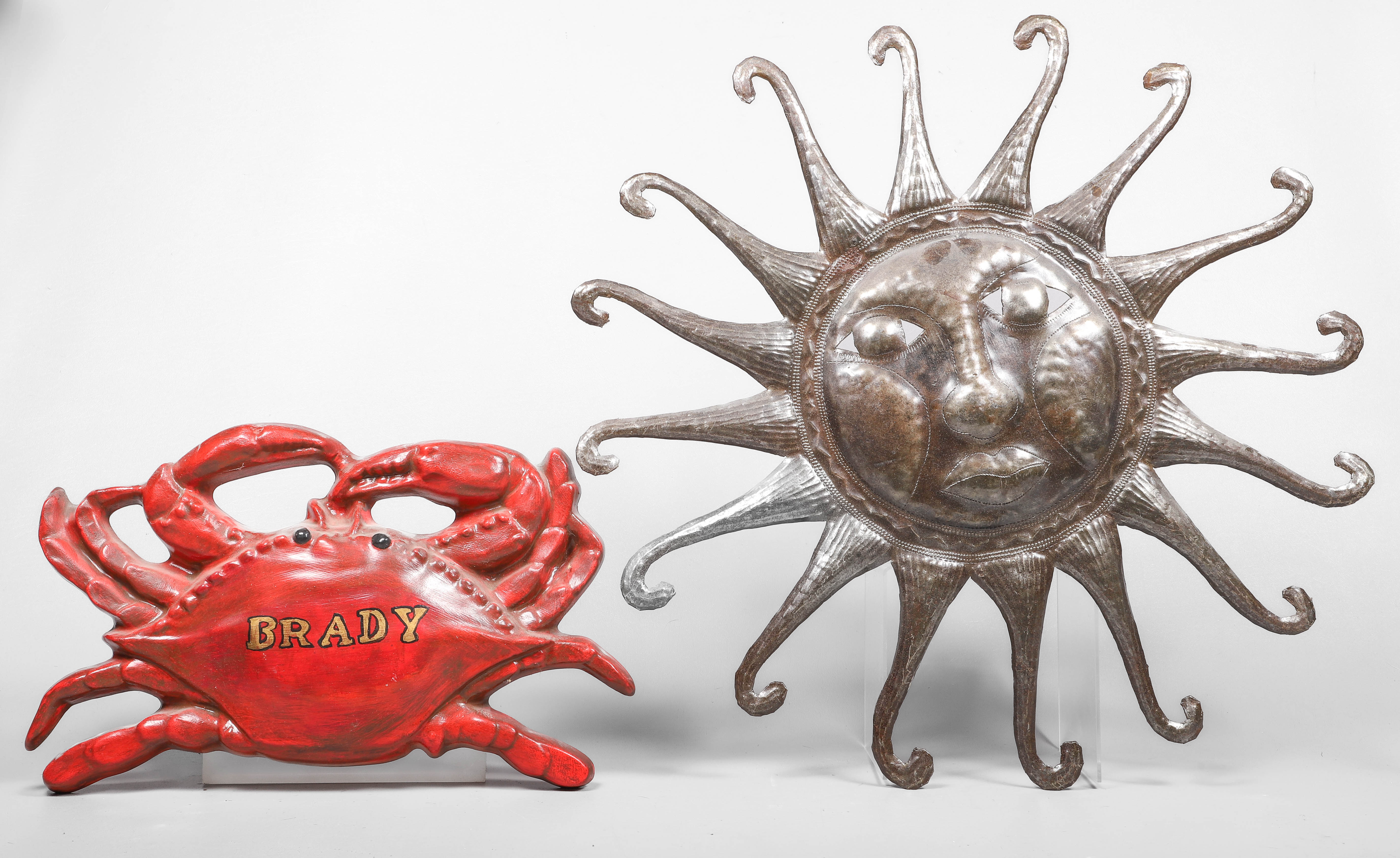 (2) Wall hangings, c/o embossed