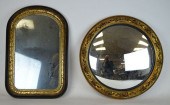 2 WALL MIRRORSRound gesso & wo