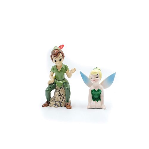 2 WALT DISNEY FIGURINES, TINKERBELL