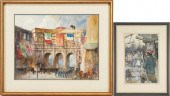 2 WATERCOLOR PAINTINGS, INCL.