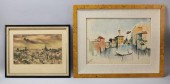 2 WATERCOLORS CITYSCAPE & VENI