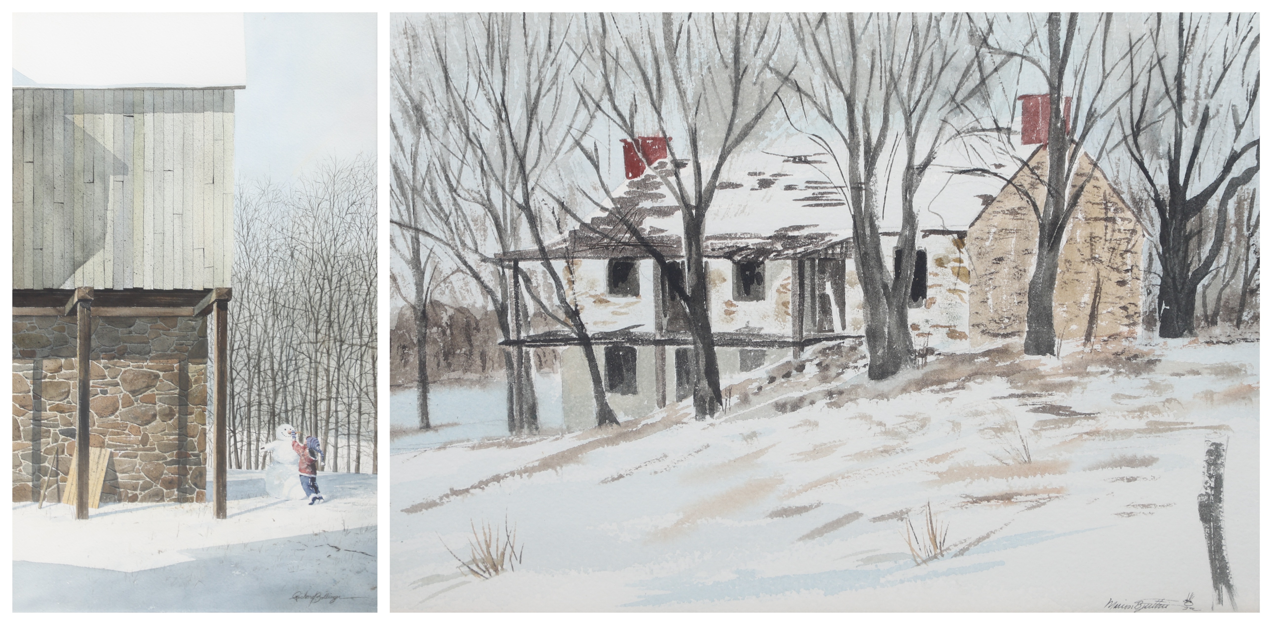 (2) Watercolors, Richard