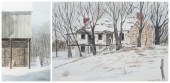 (2) Watercolors, Richard Bolli