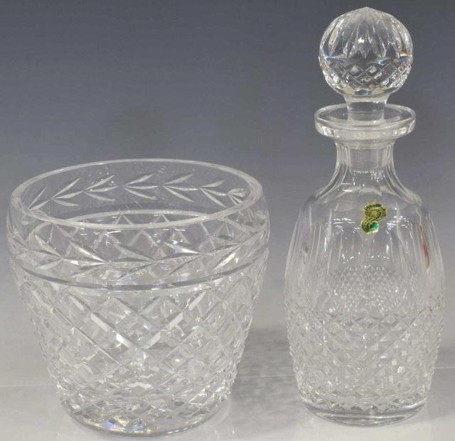 (2) WATERFORD CRYSTAL DECANTER &