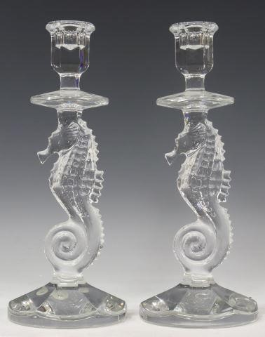 (2) WATERFORD CRYSTAL SEAHORSE